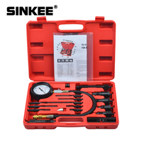 17pc silnik wysokoprężny Tester ciśnienia w cylindrze kompresyjnym zestaw wskaźników SK1028 1